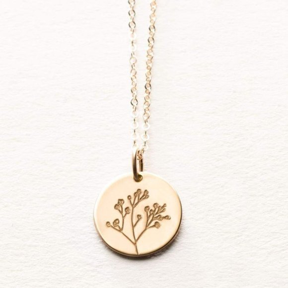 Baby's Breath Floral Bohemian Cute Charm Necklace - Picture 3 of 15